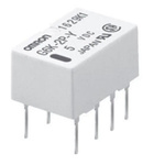 Omron PCB Mount Signal Relay, 5V dc Coil, 1A Switching Current, DPDT
