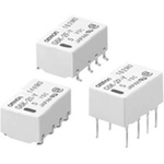 Omron Surface Mount Latching Relay, 5V dc Coil, DPDT