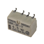 Omron PCB Mount Signal Relay, 4.5V dc Coil, 1A Switching Current, DPDT