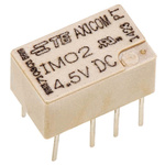 TE Connectivity PCB Mount Signal Relay, 4.5V dc Coil, 2A Switching Current, DPDT