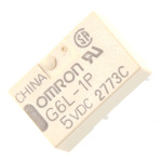 Omron PCB Mount Signal Relay, 5V dc Coil, 1A Switching Current, SPST