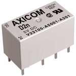 TE Connectivity PCB Mount Signal Relay, 5V dc Coil, 3A Switching Current, DPDT