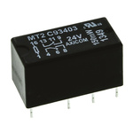 TE Connectivity PCB Mount Signal Relay, 24V dc Coil, 2A Switching Current, DPDT