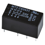 TE Connectivity PCB Mount Signal Relay, 24V dc Coil, 2A Switching Current, DPDT
