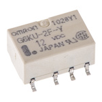 Omron Surface Mount Latching Signal Relay, 12V dc Coil, 1A Switching Current, DPDT