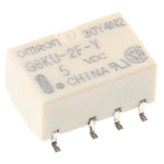 Omron Surface Mount Latching Signal Relay, 5V dc Coil, 1A Switching Current, DPDT