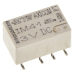 TE Connectivity Surface Mount Latching Signal Relay, 3V dc Coil, 2A Switching Current, DPDT