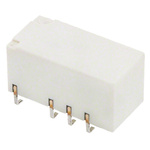 Omron Surface Mount Latching Signal Relay, 5V dc Coil, 2A Switching Current, DPDT