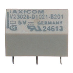 TE Connectivity Surface Mount Signal Relay, 5V dc Coil, 1A Switching Current, DPDT