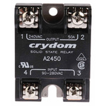 Sensata / Crydom 1 Series Solid State Relay, 50 A rms Load, Surface Mount, 280 V rms Load, 280 V rms Control
