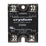 Sensata / Crydom 1-DC Series Solid State Relay, 40 A Load, Surface Mount, 100 V Load, 32 V Control