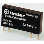 Finder 34 Series Solid State Relay, 2 A Load, PCB Mount, 240 V ac Load, 72 V Control