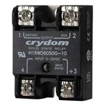 Sensata / Crydom H16WD Series Solid State Relay, 50 A Load, Panel Mount, 690 V ac Load, 32 V dc Control