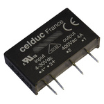 Celduc SK Series Solid State Relay, 5 A Load, PCB Mount, 280 V ac Load, 10 V dc Control