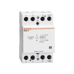 Lovato CN63 Series Contactor, 230 VAC Coil, 4-Pole, 63 A, 15 kW, 3NO + 1NC