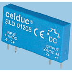 Celduc SP-ST-SL Series Solid State Relay, 2.5 A Load, PCB Mount, 32 V Load, 10 V dc Control