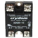 Sensata / Crydom Series 1 240 VAC Series Solid State Relay, 25 A Load, Panel Mount, 280 V rms Load, 280 V ac Control