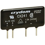 Sensata / Crydom Solid State Relay, 1.5 A Load, PCB Mount, 280 V rms Load, 10 V dc Control