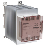 Omron G3PE Three Phase Series Solid State Relay, 25 A Load, DIN Rail Mount, 264 V ac Load, 30 V dc Control