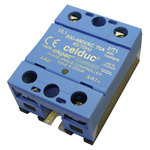 Celduc SO4 Series Solid State Relay, 125 A Load, Panel Mount, 480 V ac Load