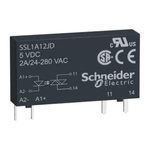 Schneider Electric Solid State Relay, 2 A Load, PCB Mount, 280 V ac Load, 72 V dc Control