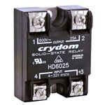 Sensata / Crydom HD Series Solid State Relay, 90 A rms Load, Panel Mount, 530 V ac Load, 32 V dc Control