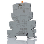 Phoenix Contact PLC-RPT-24UC/1/S/H Series Solid State Relay, 6 A Load, DIN Rail Mount, 250V ac/dc Load, 24V ac/dc