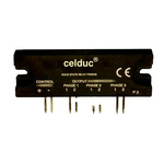 Celduc SHT Series Solid State Relay, 25 A Load, PCB Mount, 280 Vrms Load, 30 Vdc Control