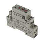 RS PRO DIN Rail Mount Timer Relay, 12 → 230V ac/dc, 0.1 s → 100h, SPDT