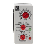 RS PRO Plug In Timer Relay, 12 → 240V ac/dc, 0.1 s → 100days, DPDT