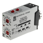 RS PRO Plug In Timer Relay, 12 → 240V ac/dc, 0.1 s → 10days, 2-Function, DPDT