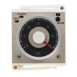 RS PRO Panel Mount Timer Relay, 220V ac, 2-Contact, 0.1 s → 300h, 1-Function, 2 x SPDT