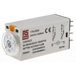 RS PRO Plug In Timer Relay, 230V ac, 2-Contact, 0.2 → 5min, 1-Function, DPDT