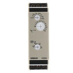 Omron H3DK Series DIN Rail Mount Timer Relay, 24 → 240V ac/dc, 1-Contact, 0.1 s → 1200h, SPDT