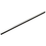 RS PRO Black Aluminium, Nylon Brush Strip, 25mm