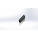 RS PRO Black EPDM Edge Protection, 20m