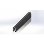 RS PRO Black PVC Edge Protection, 20m