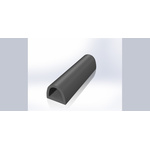 RS PRO Black EPDM Edging Strip, 20m