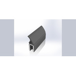 RS PRO Black EPDM Edge Protection, 20m