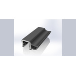 RS PRO Black Nitrile Rubber Edge Protection, 20m