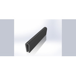 RS PRO Black EPDM Edge Protection, 20m