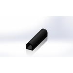 RS PRO Black EPDM Edging Strip, 20m