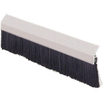 RS PRO Black Aluminium, Nylon Brush Strip, 150mm