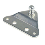 RS PRO Steel Flat Mounting Bracket, 70mm x 48mm