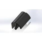 RS PRO Black PVC, Steel  Edging Strip, 20m