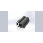 RS PRO Black EPDM  Edging Strip, 20m