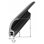 RS PRO Black EPDM  Edging Strip, 20m