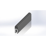 RS PRO Black EPDM  Edging Strip, 20m