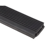 RS PRO Black EPDM Edging Strip, 20m
