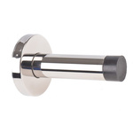 RS PRO Silver Stainless Steel Base-Board Door Stop, 80mm Long